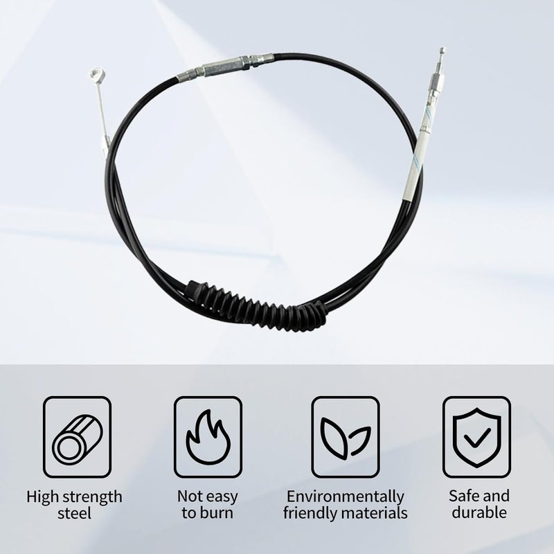 OuYi Motorcycle Clutch Cable Wire Steel Braided 55" 140cm Compatible with Harley Sportster XL883 1986-2013 XL1200 2004-2020 XL 883 1200 Stainless Cable Models - Image 4
